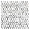 Andova Tiles SAMPLE Orb 075 x 075 Metal Penny Round Mosaic Tile SAM-ANDORB256